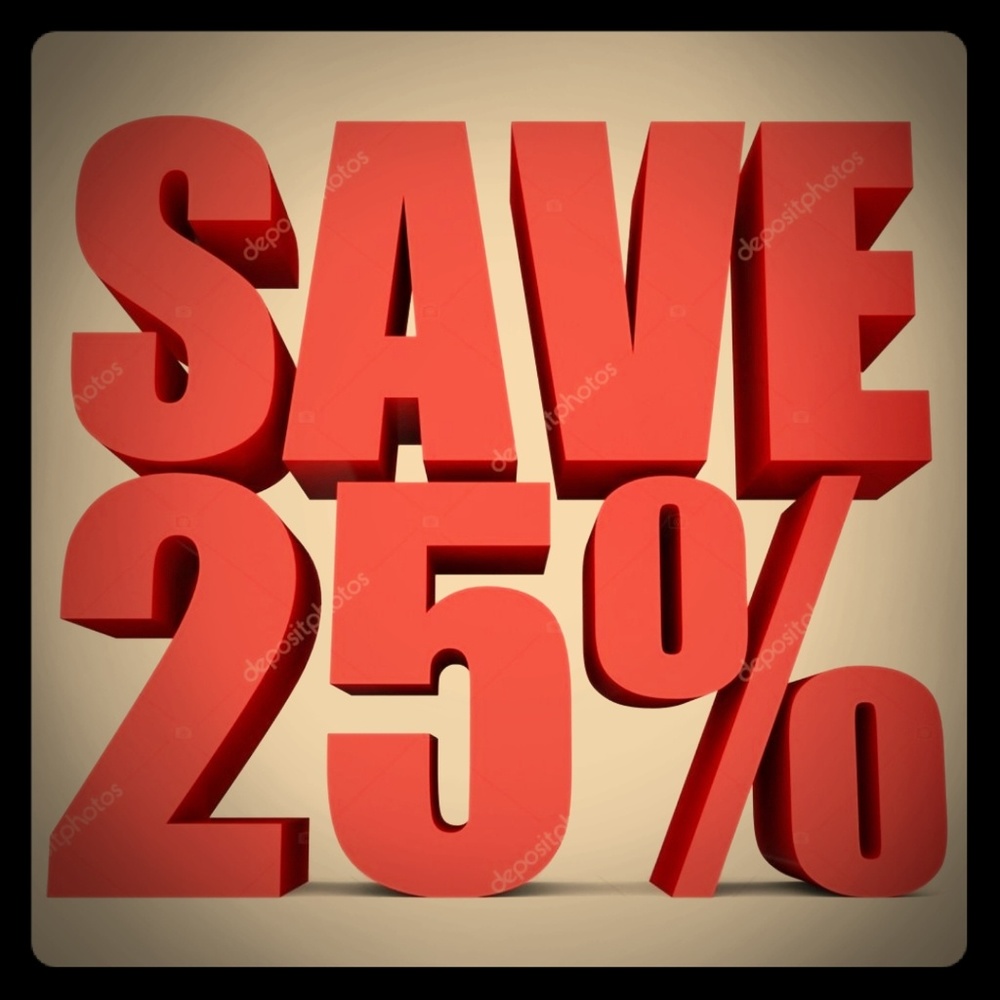25% Off Discount on ENTIRE closet!!